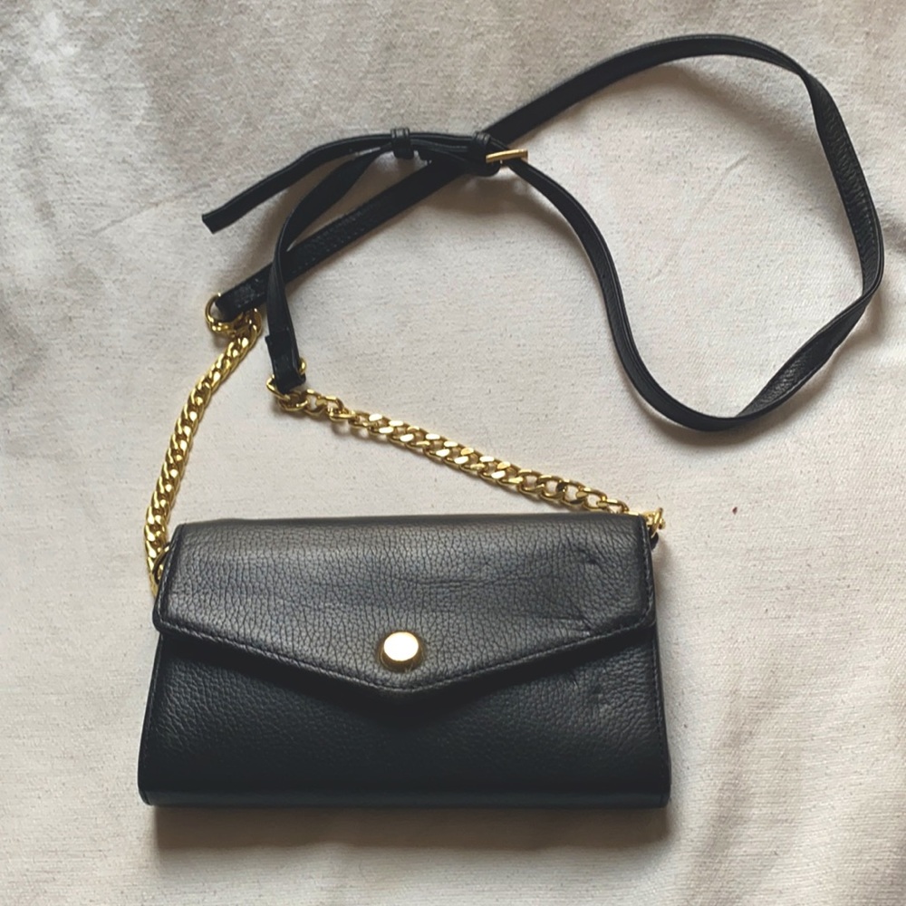 Black cross body purse